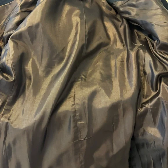 FOCUS-2000 Denim Trench Coat-fully lined/belted-Woman’s 14-EUC - Picture 11 of 14